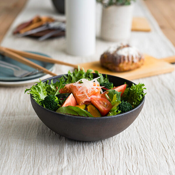 [Meizan-togyo] 信樂燒 碗 茶色 Ｌ
